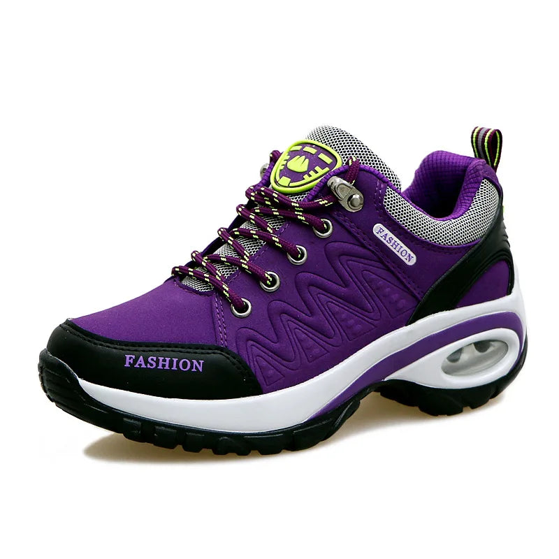 Women Sports Shoes Platform Sneakers Fashion Outdoor Hiking Non-Slip Casual Shoes Low Top Running Shoes Women Footwear