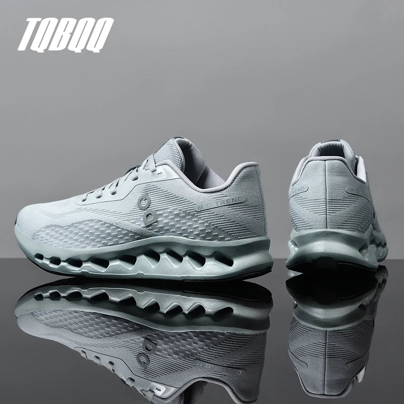 Men’s Lightweight Running Shoes – Breathable, Anti-Slip, Cushioned Mesh Sneakers Description
