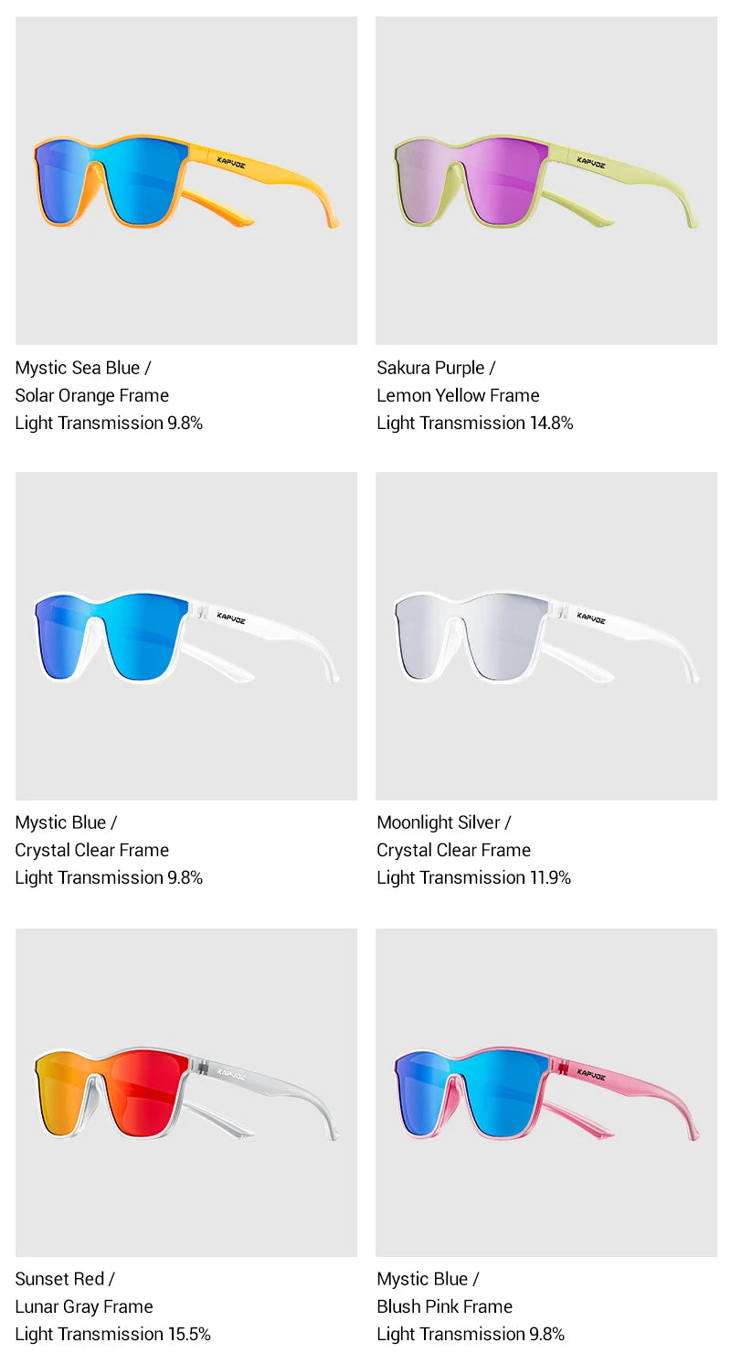 Kapvoe Polarized Outdoor Road Marathon Sports Cycling Glasses Men Women Riding Cycling Sunglasses UV400 Cycling Running Goggles