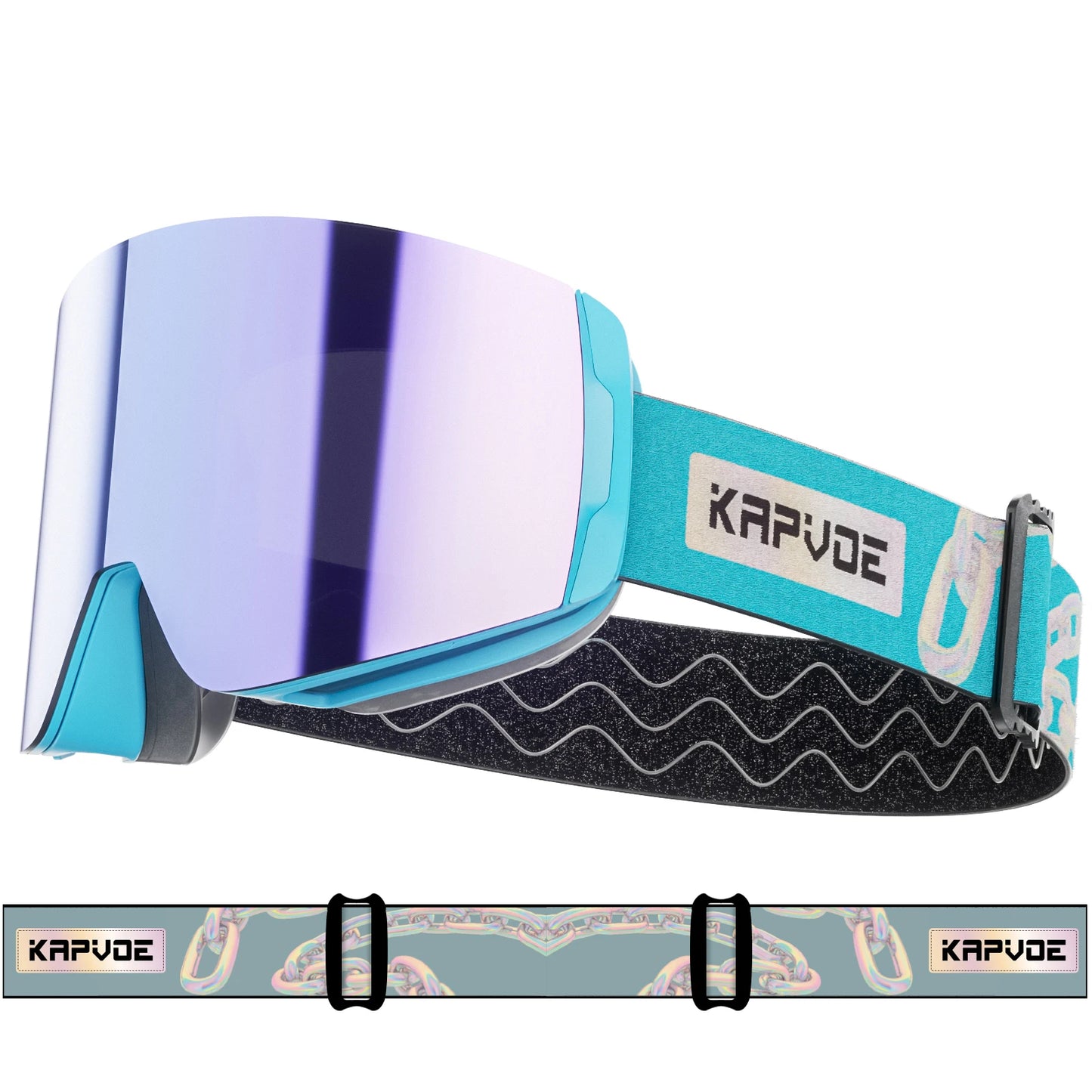 Snowstorm Vision Pro Ski & Snowboard Goggles – UV400 Mirror Lens