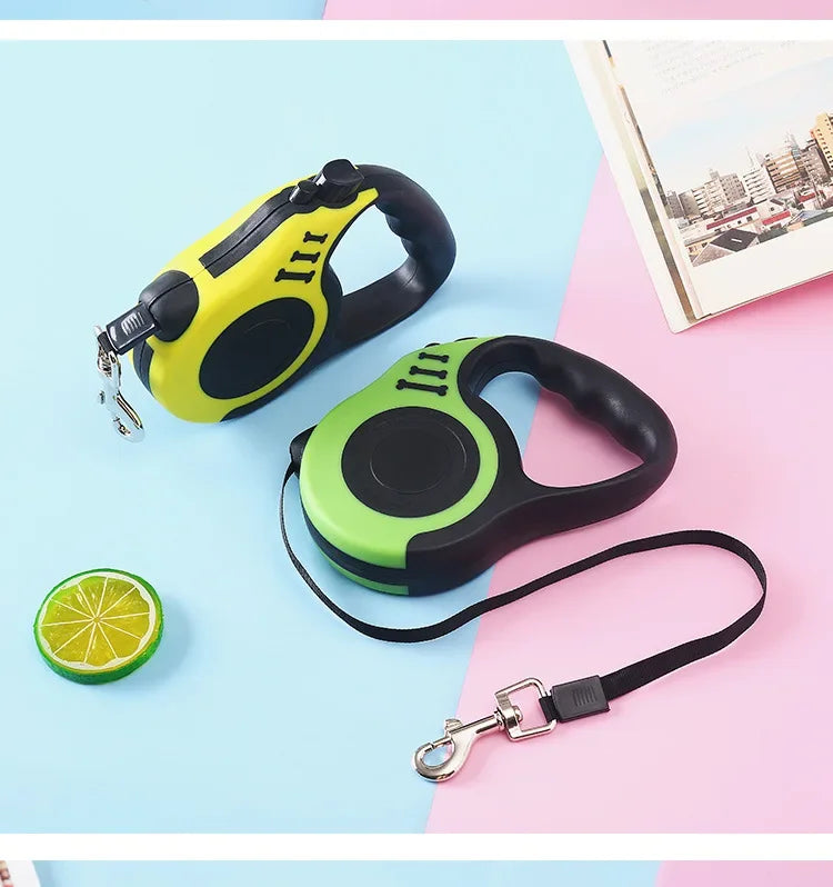 3m 5m Dog Leash Strong Nylon Puppy Lead For Small Medium Large Dogs Cats Automatic Retractable Durable Yorkshire Pet Supplies