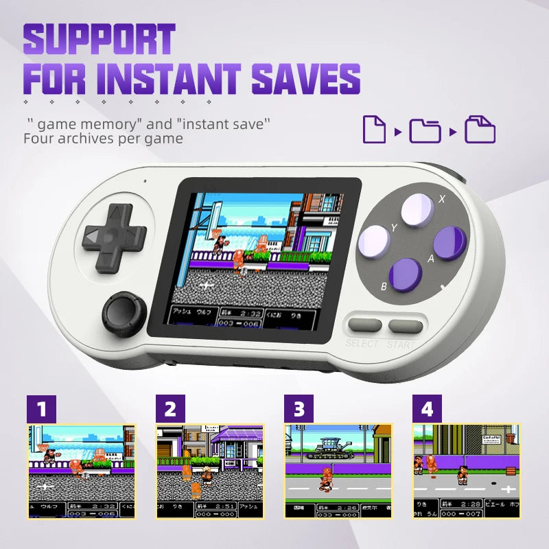 VILCORN SNPRO Retro Handheld Game Console Machine Portable Video Game Player for SNES GBA SEGA 10000 Game Controller with Rocker