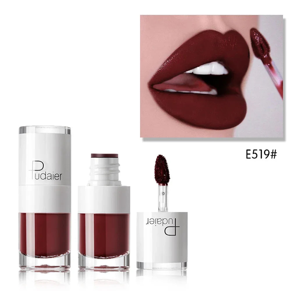 1PC Sexy Pink Women's Lipstick 16 Colors Lasting Waterproof Liquid Pencil Matte Liquid Lipsticks Makeups Non-Stick Cup Lip Gloss