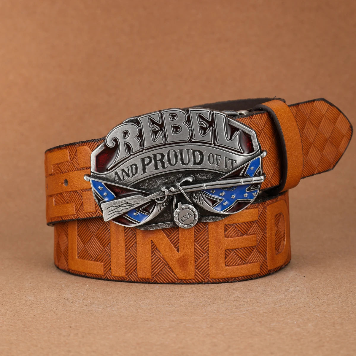 A casual, individual and retro belt, Western-style clothing accessory, metal buckle, PU belt, suitable for both men and women