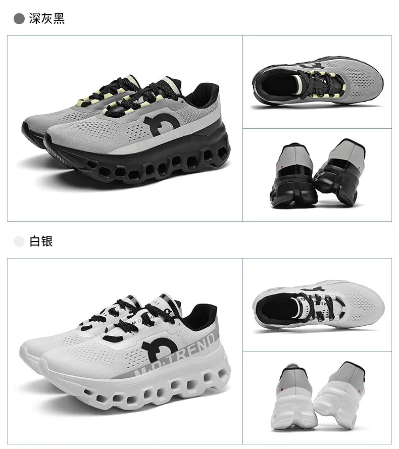 Men Sports Running Shoes Marathon Air Cushion Breathable Lightweight Mens Outdoor Hiking Athletic Nonskid Sneakers Jogging Tenis