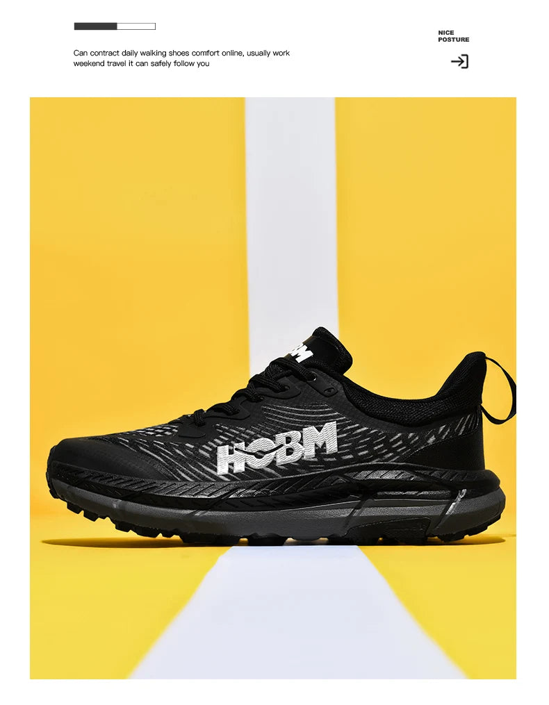 Marathon Shoes Men Casual Sneakers Man Trail Running Sports Shoe Mountain Marathon Shoe Outdoor Comfy Athletic Trekking Sneakers