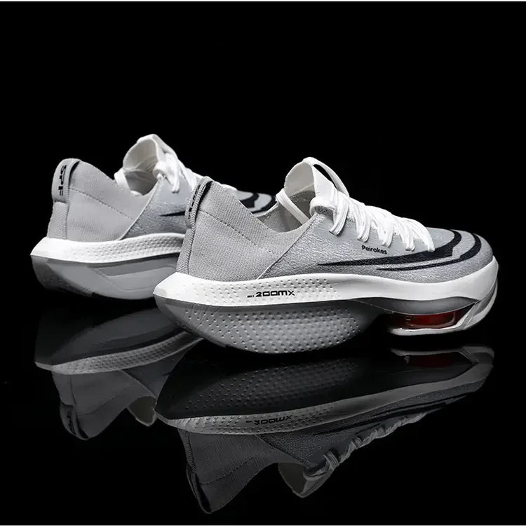 Fashion trend hollow breathable sports shoes comfortable wear-resistant couple running shoes lightweight sports shoes