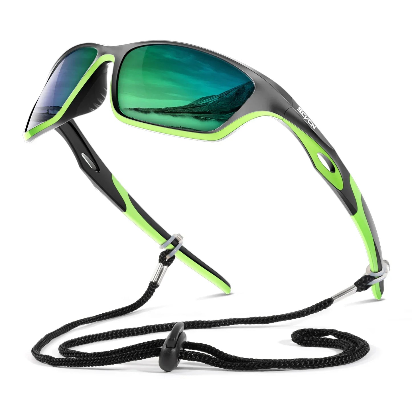 SCVCN New Outdoor Polarized Fishing Sunglasses Man Bike Cycling Glasses UV400 Hiking Goggle Women Mountain Sport Bicycle Eyewear