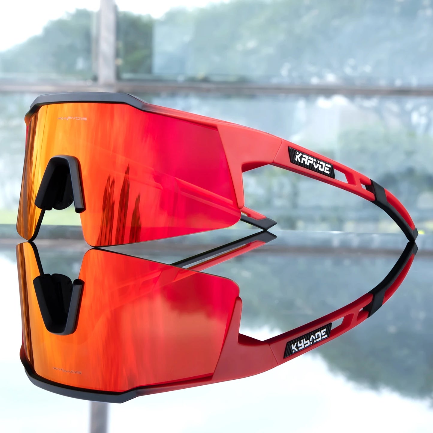 Kapvoe Road Driving Bike Sports Cycling Glasses Running Sunglasses Outdoor Men Woman Bicycle Cycling Mountain UV400 Goggles
