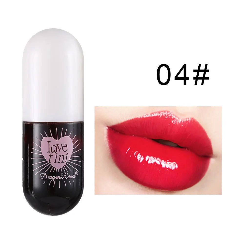 Dragonranee Lip Dye Liquid Lip Glaze Cute Waterproof Non-Stick Liquid Lipstick 6 Colors Available