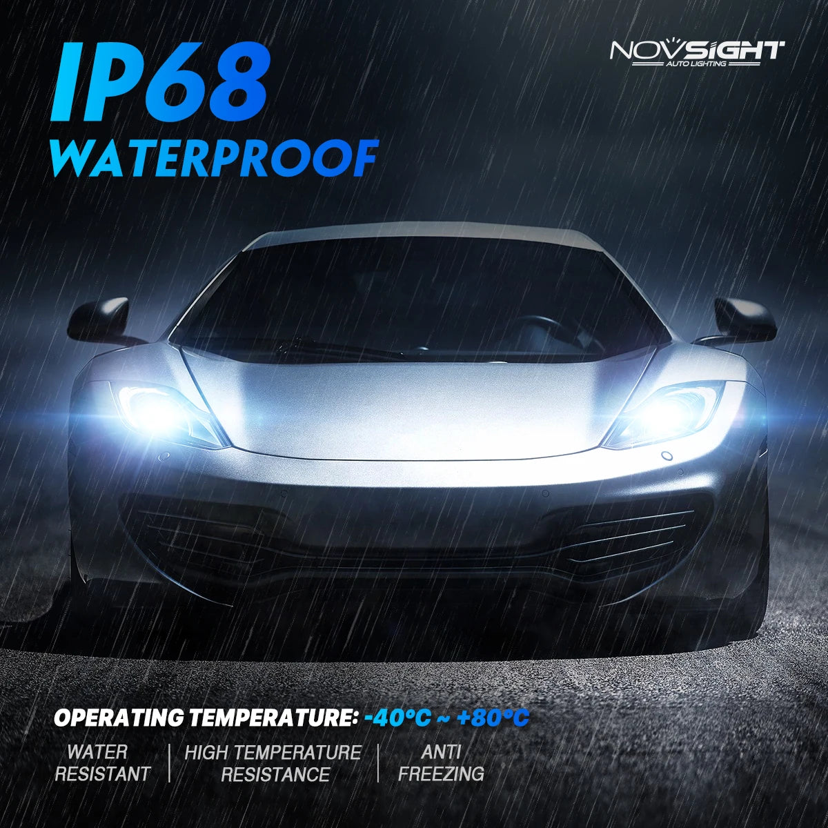 NOVSIGHT N60 200W 20000LM Super Bright H7 LED Canbus H4 H11 H8 H9 9005 HB3 9006 HB4 H13 9012 Car Lamp 6500K Car Headlight Bulbs