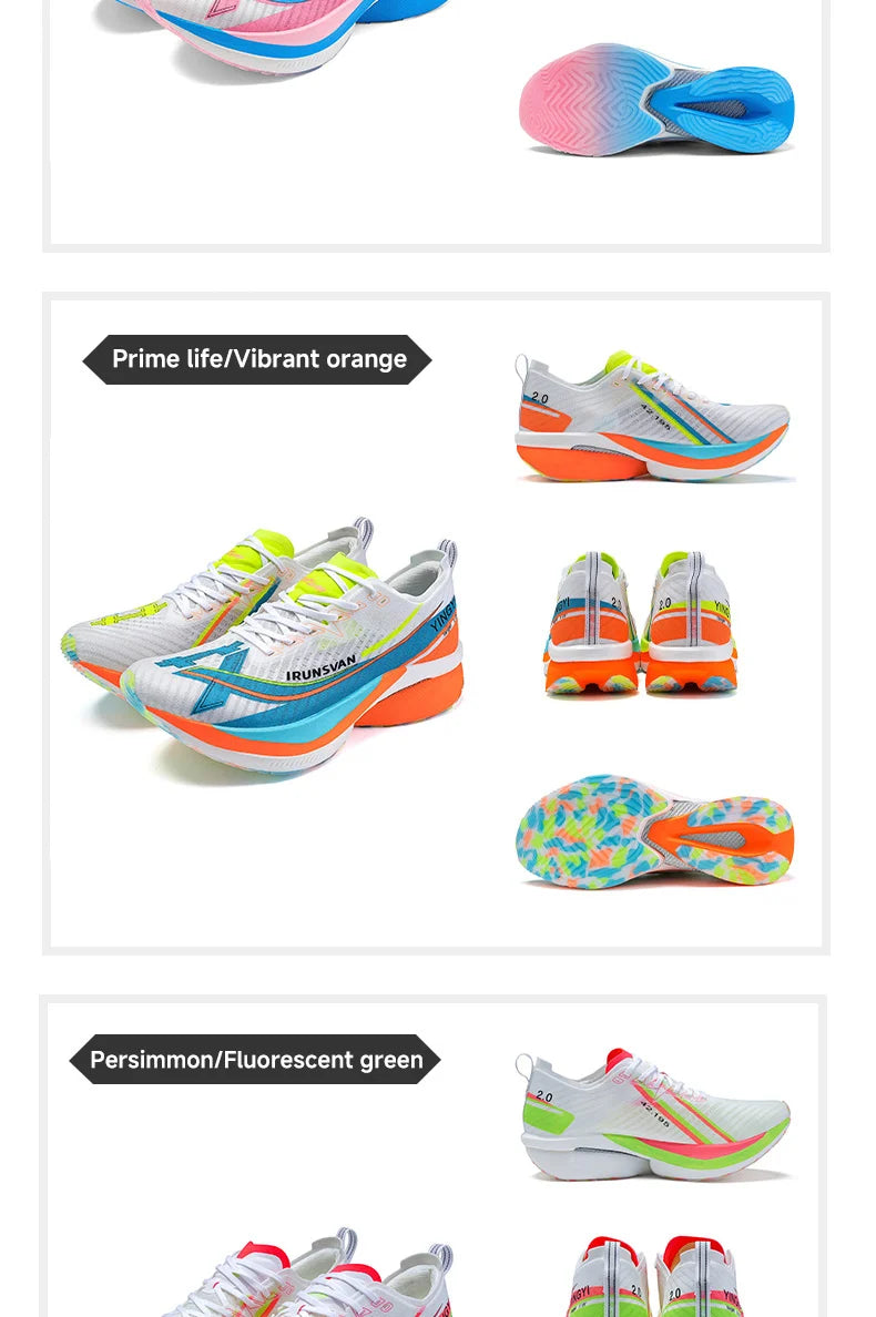IRUNSVAN Shadow Wing 2.0 Carbon 2024 Sport Shoes Original Trendy Casual Sneakers Outdoor Marathon Running Shoes Men Unisex
