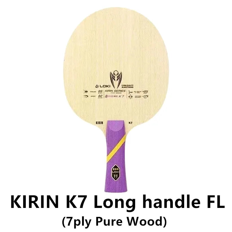 LOKI KIRIN K9 K10 K11 Professional Carbon Fiber OFF+ K7 Pure Wood Table Tennis Blade Original LOKI Ping Pong Blade Bat
