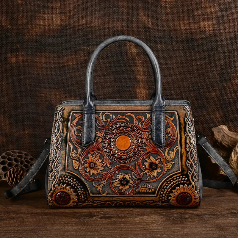 MOTAORA Embossed Luxury Designer Leather Bags Women's Handbags Trend 2025 New Handmade Vintage Handbag Women Shoulder Bag Female