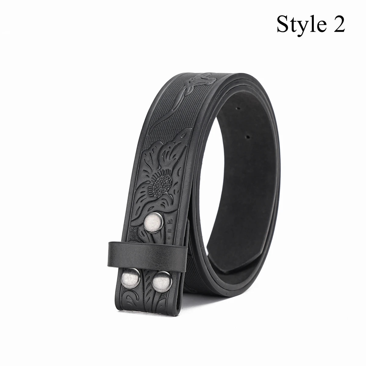 A Multi-color Pattern Pu Belt (Without Buckle) Can Be Changed Buckle for Men and Women