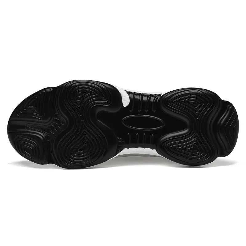 Invisible Heightening 8CM Men's Running Shoes Low Heel Soft Bottom Casual Sports Shoes Breathable Mesh Inner Lining EVA Insole