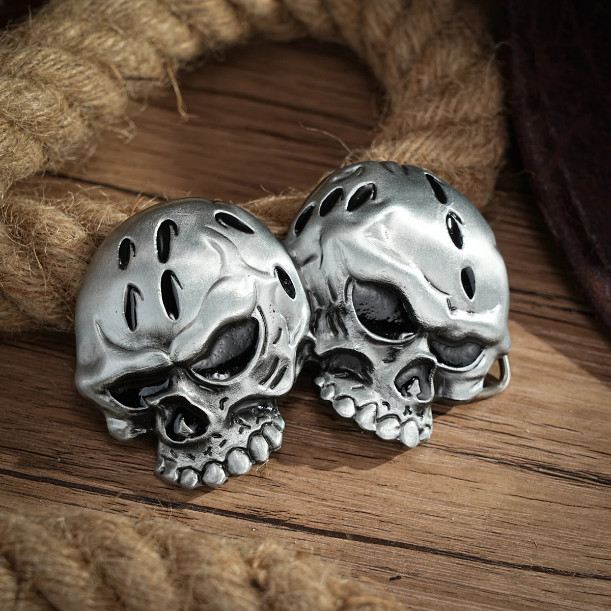 Western Belt Buckle Initial Vintage-Cowboy Rodeo Silver Large Skull Belt Buckle for Men Women