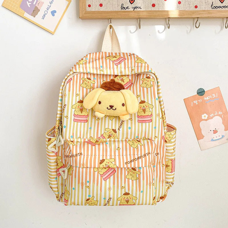 Sanrio Hello Kitty Kuromi Cinnamoroll New Fashion Children's School Bag Cute Large Capacity Kids Backpack College Bag