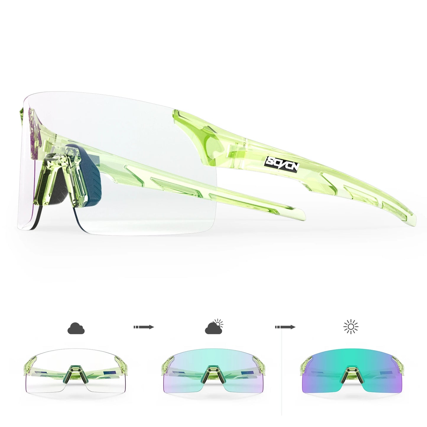 SCVCN Photochromic Sunglasses Outdoor Sports Bike Cycling Glasses Man MTB Climbing Glasses Eyewear Women Driving Bicycle Goggles