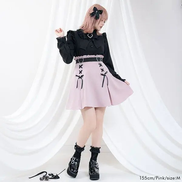 2025 Y2k Aesthetic Harajuku Style Sweet Girl High Waist Mini Bandage Skirt Slim Women Solid Streetwear Gothic Jk Saia Feminina
