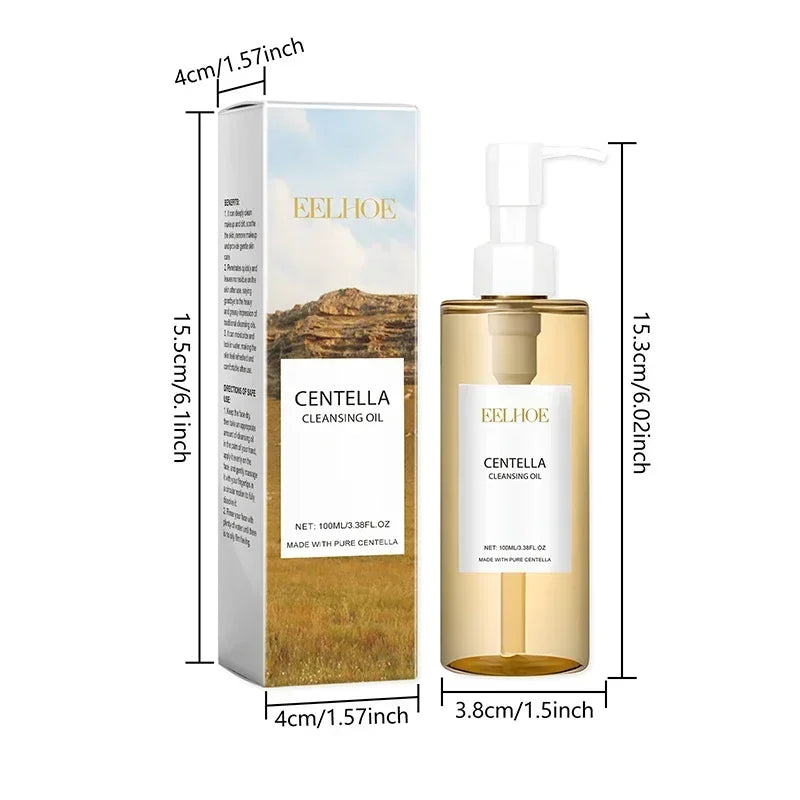 Centella Asiatica Makeup Remover Lightweight Refreshing And Gentle Face Cleansing Oil Lip And Eye Cosmetic Removal Cleaning