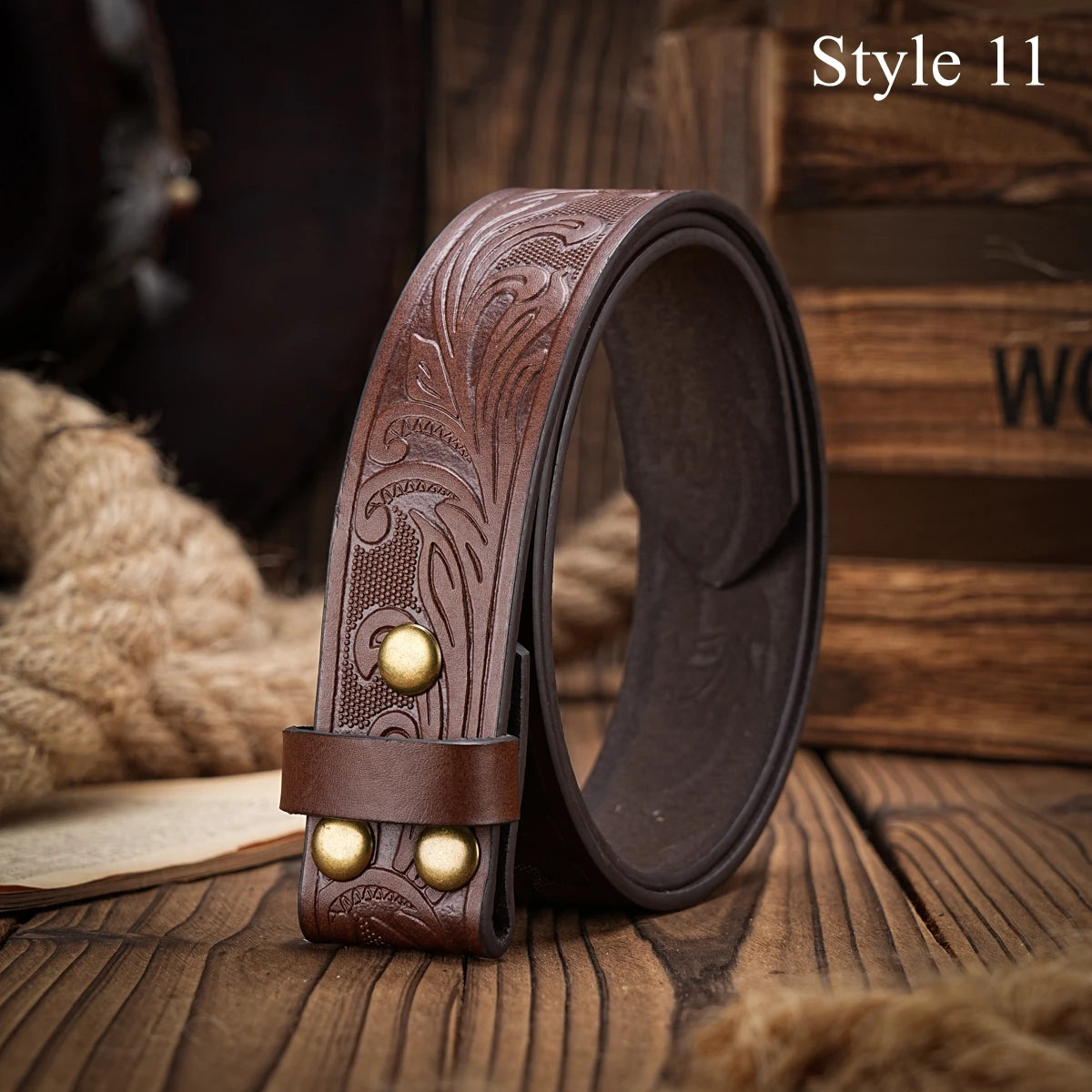 A Multi-color Pattern Pu Belt (Without Buckle) Can Be Changed Buckle for Men and Women