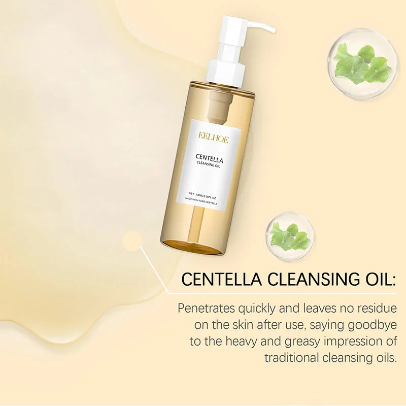Centella Asiatica Makeup Remover Lightweight Refreshing And Gentle Face Cleansing Oil Lip And Eye Cosmetic Removal Cleaning