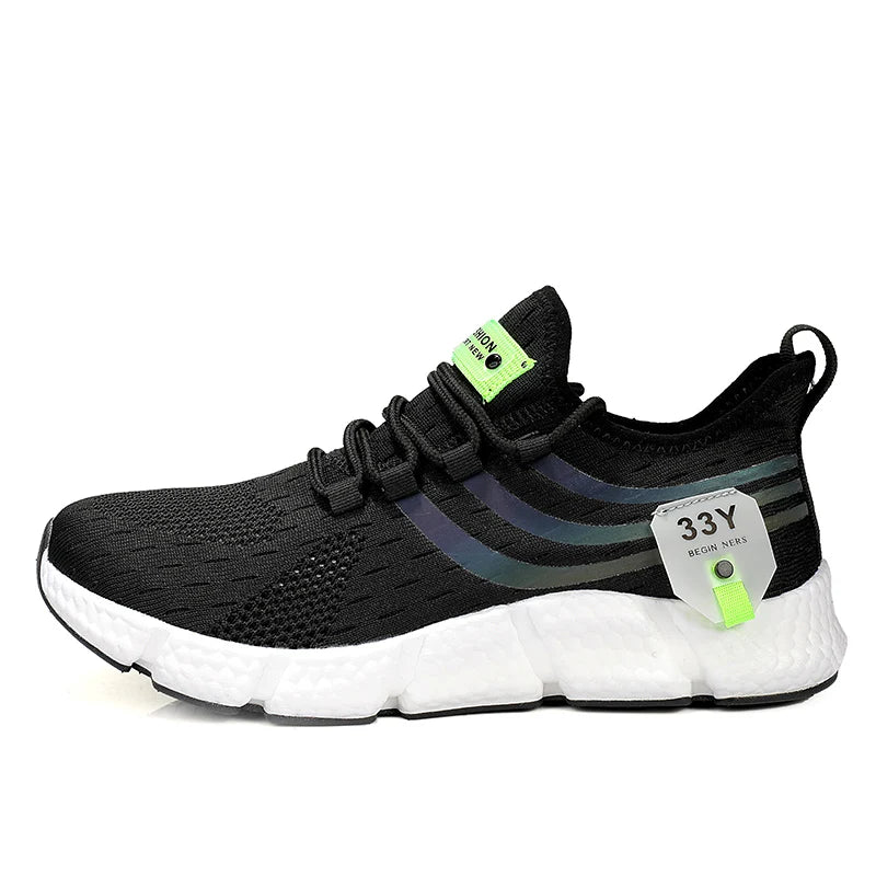 New Men's Sneakers Thick Sole Comfortable Casual Shoes Men Breathable Running Shoes Summer Man Tennis Shoes Large Size Men Shoe