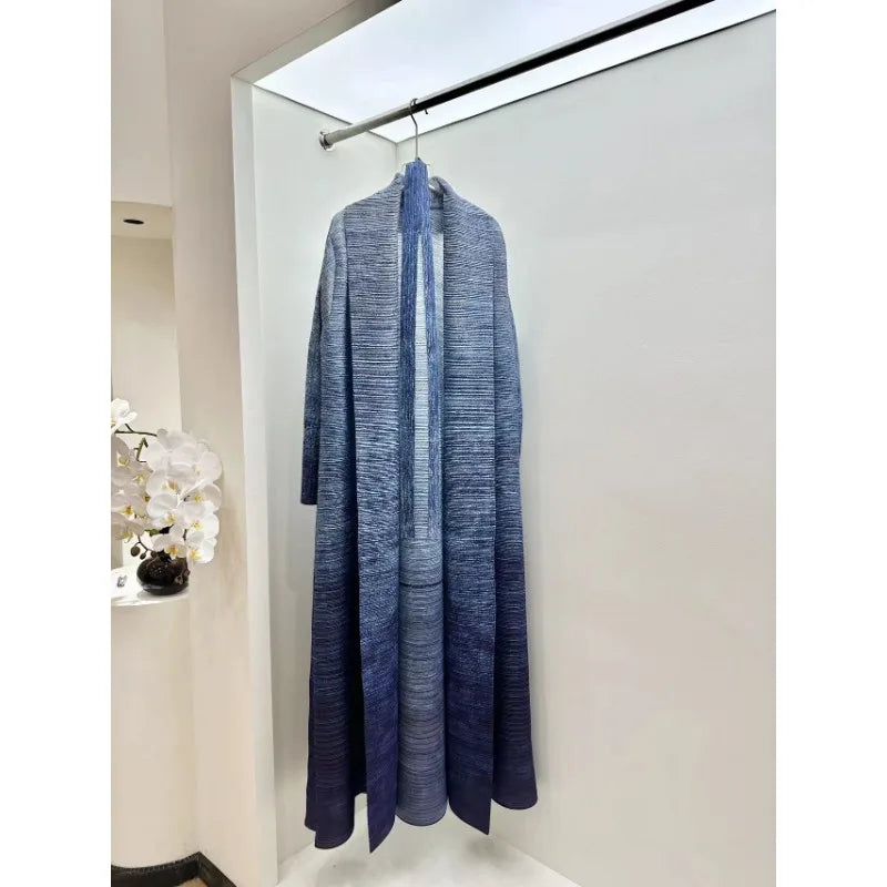 KAF Women Abaya 2025 Spring and Autumn New Fashion Retro Printing Loose Large Size Cardigan Design Luxury Female Abaya