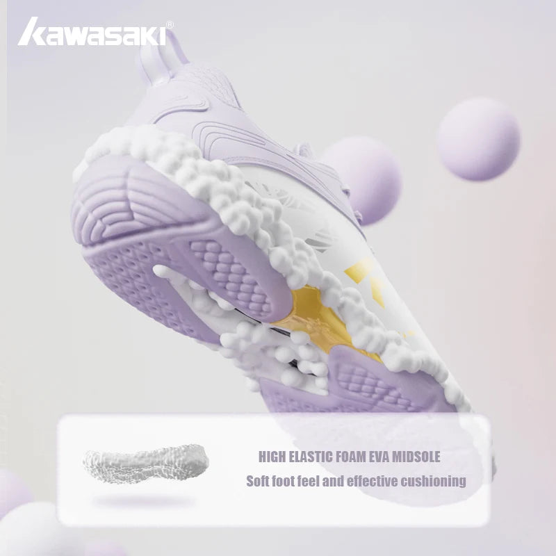 Kawasaki Honor Series Men Women's Sports Shoes Professional shock-absorbing and breathable badminton shoes for men and women