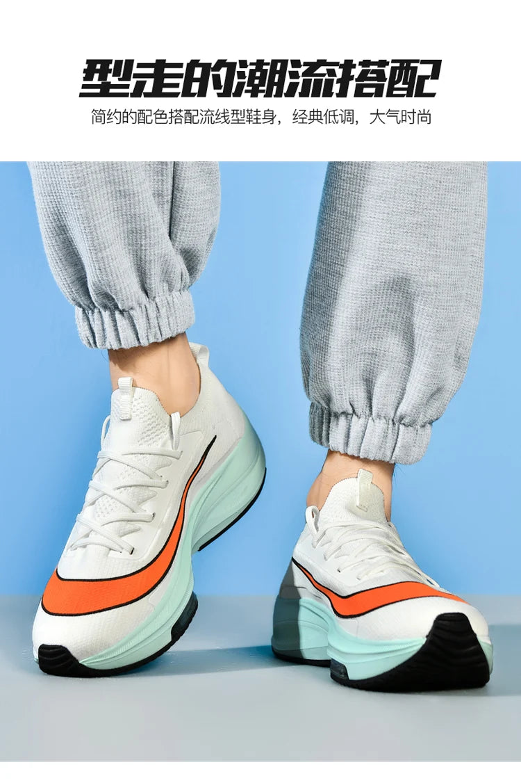 Outdoor Marathon Couple Sneaker Height Increasing Running Shoes for Men Original Soft Walking Tenis Boys Girls Sport Footwear 46