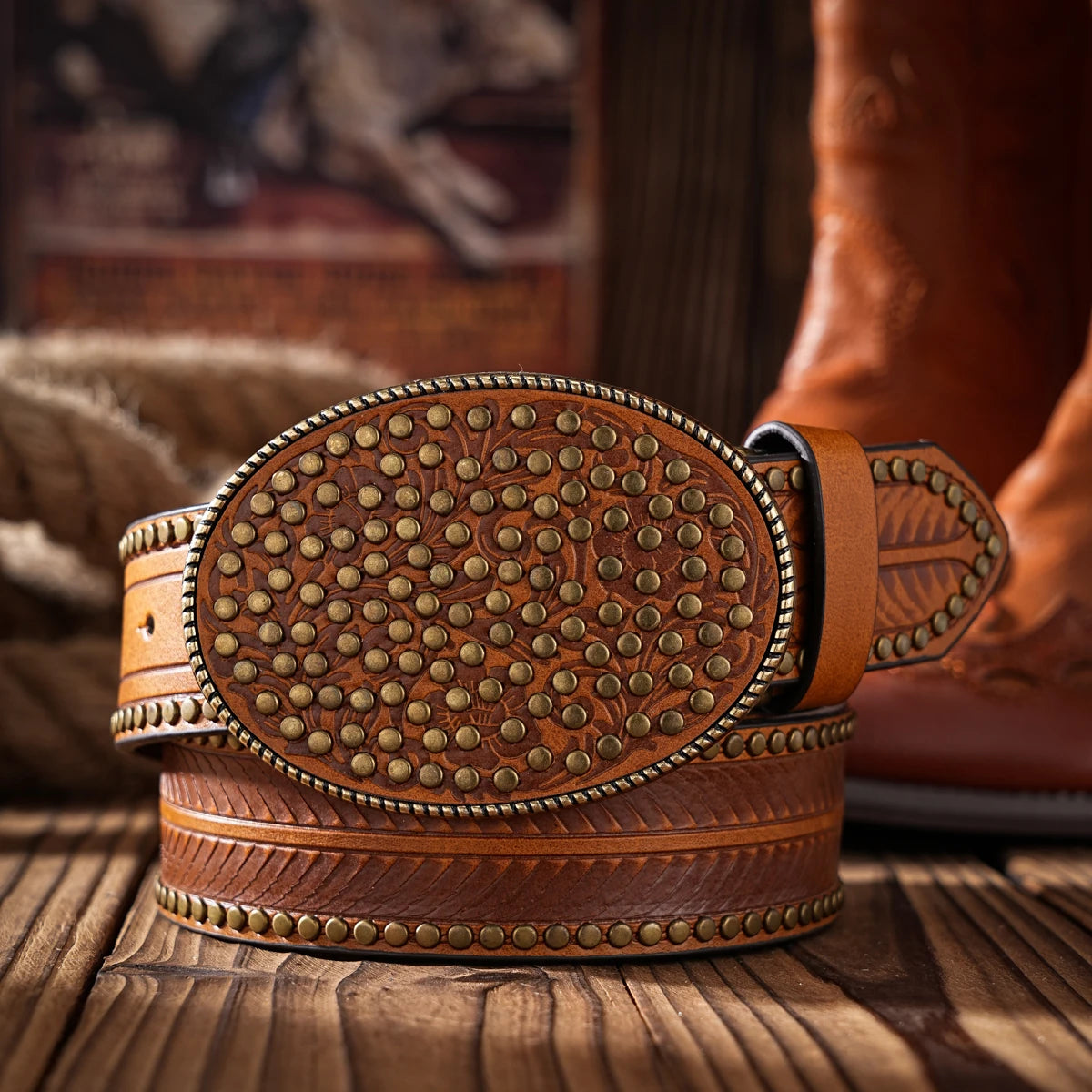 Casual, individual and retro belts, Western-style clothing accessories, metal buckles, PU belts, suitable for both men and women