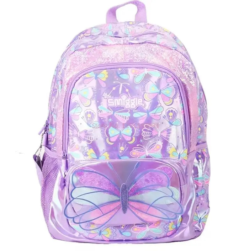 Genuine Australia Smiggle Backpack Butterfly School Bag Cartoon Series Anime Backpack Student Gift Separate Purchases