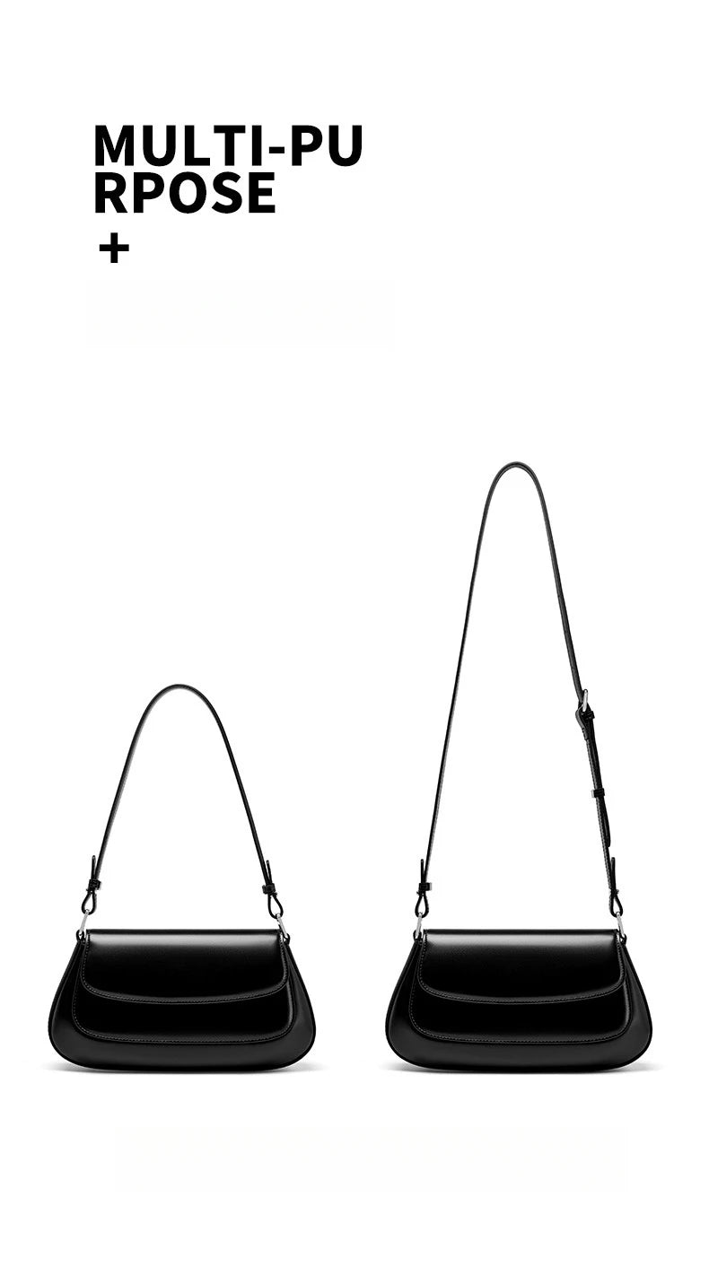 YANATARI underarm cowhide Genuine leather handbags women vintage shoulder bag female luxury bags womens high quality 2025