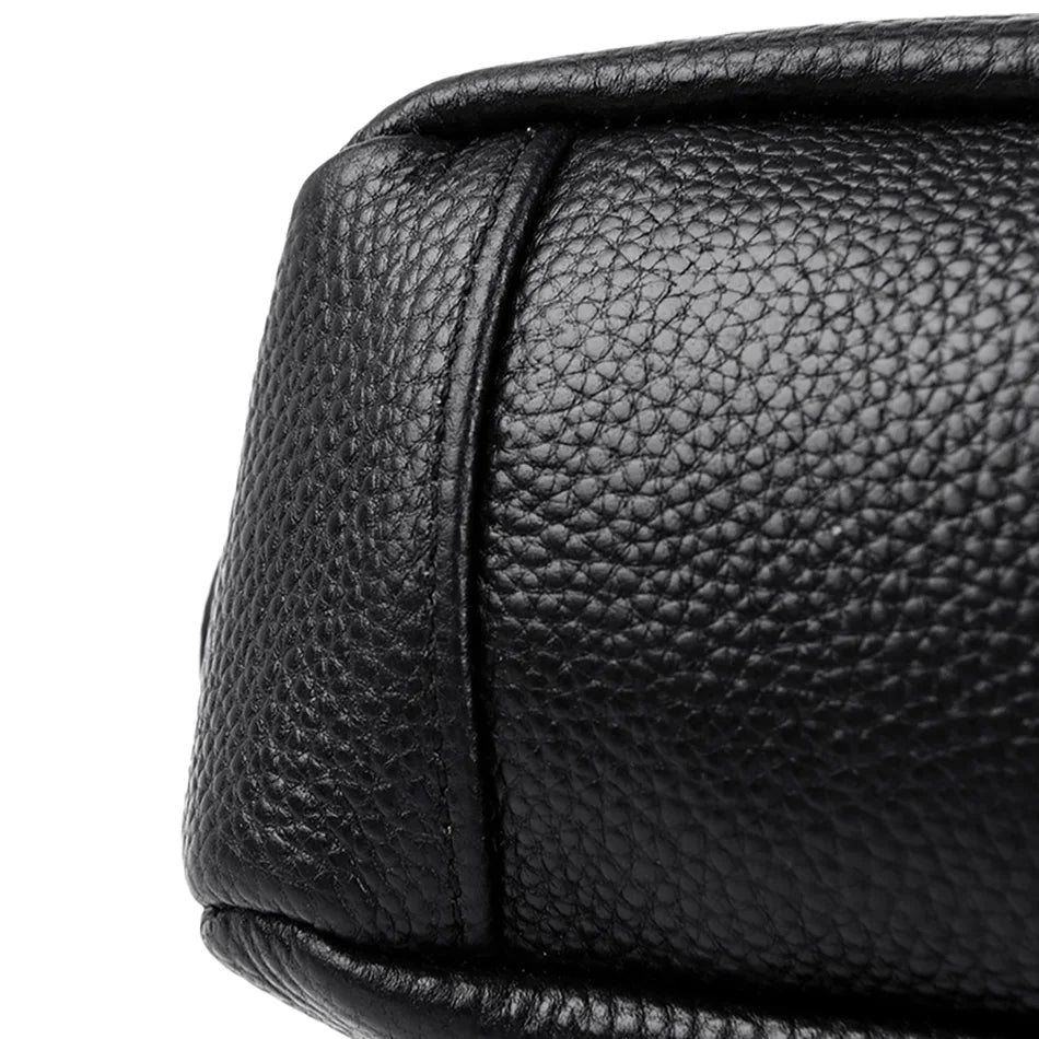 2024 New Women's Shoulder Bag 100% Genuine Leather Female Crossbody Bags Girl Tote Bolsas Three Layer Large Capacity Wallet Sac