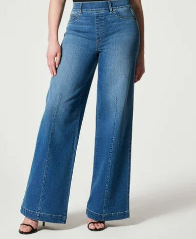 2023 New Solid Color Jeans Women Loose Washed Jeans Women All-Match Micro-Elastic Comfortable Straight Mid-Waist Denim Trousers