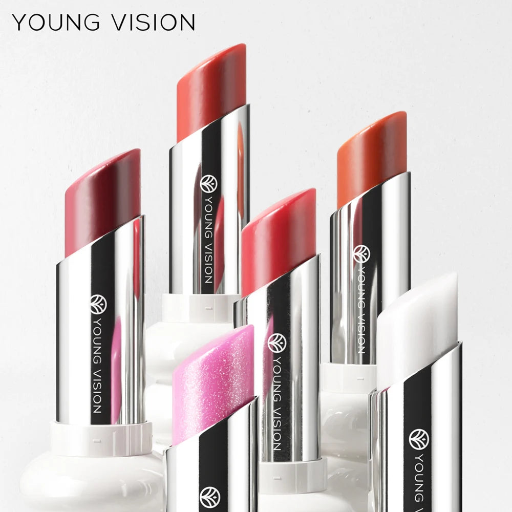 YOUNG VISION 6 Colors Fine Shimmer Nourishing Light Lipstick Long Lasting Colors Easy to Apply Lip Moisturizing Lipstick