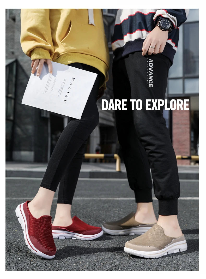 2024 Men Slippers Summer Breathable Home Indoor Slippers Men Thick Bottom Slides Fashion Couple Walking Shoes Chanclas Hombre