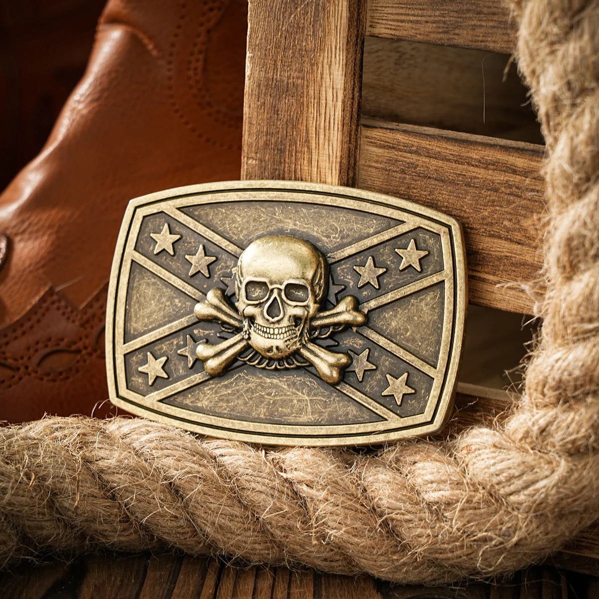 Western style plate buckle belt metal buckle one belt buckle