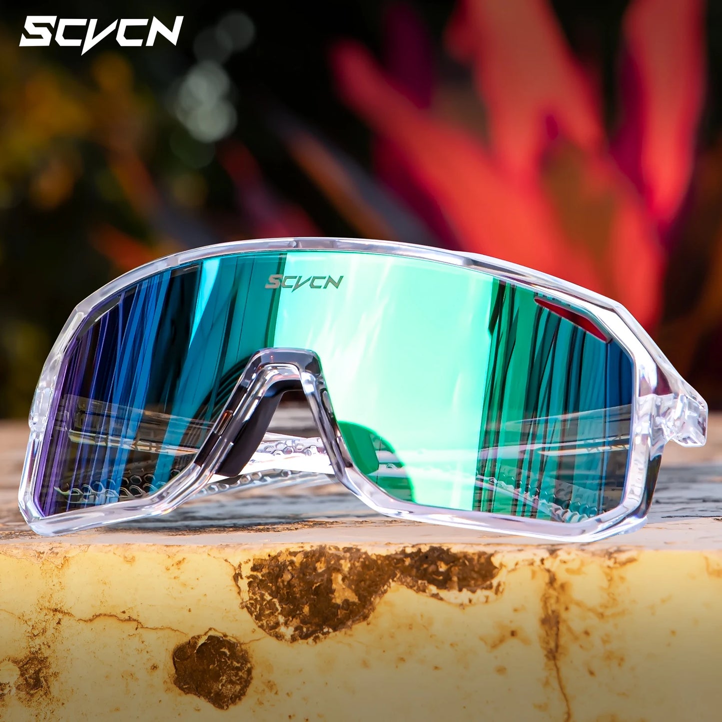 SCVCN Outdoor MTB Driving Glasses Cycling Sunglasses UV400 Women Sports Running Eyewear Men Road Bicycle Glasses Bike Goggles