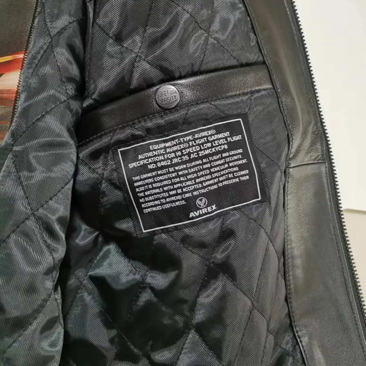 AVIREX High Quality Genuine Sheepskin Coat Men's US Size Classic Varsity Jacket Natural Leather Flight Suit Lapel Outerwear tops