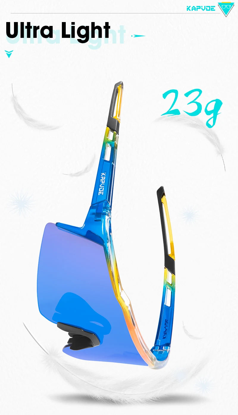 KAPVOE Photochromic Child Sunglasses Bicycle Cycling Glasses Teenagers Sports Glasses Boys Girls Windproof UV400 Goggles