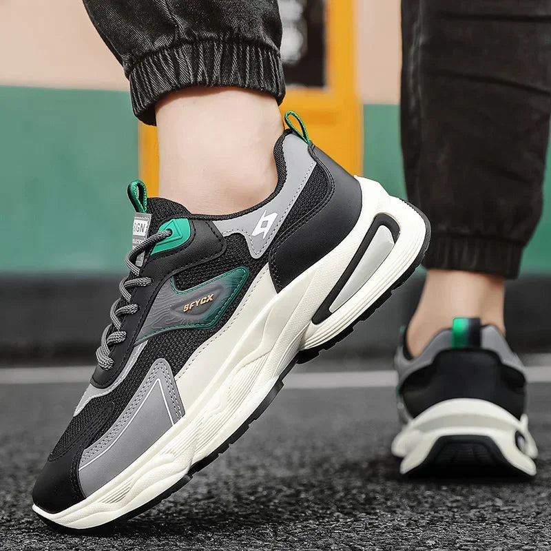 2025Men Walking Shoes Flat Outdoor Jogging Mesh Sports Breathable Wear-resistant Comfortale Casual Tennis Shoes for Men