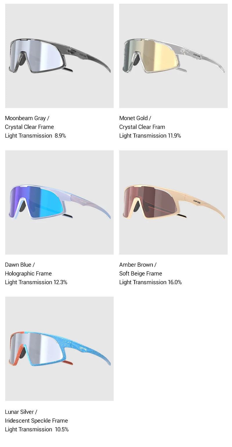 Kapvoe New Cycling Glasses Sports Glasses Sunglasses Men Women Hiking Glasses Bike MTB Bicycle Outdoor Eyewear UV400 Goggles