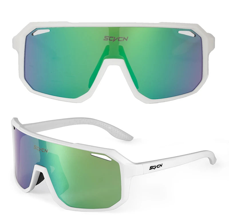 SCVCN Outdoor MTB Driving Glasses Cycling Sunglasses UV400 Women Sports Running Eyewear Men Road Bicycle Glasses Bike Goggles