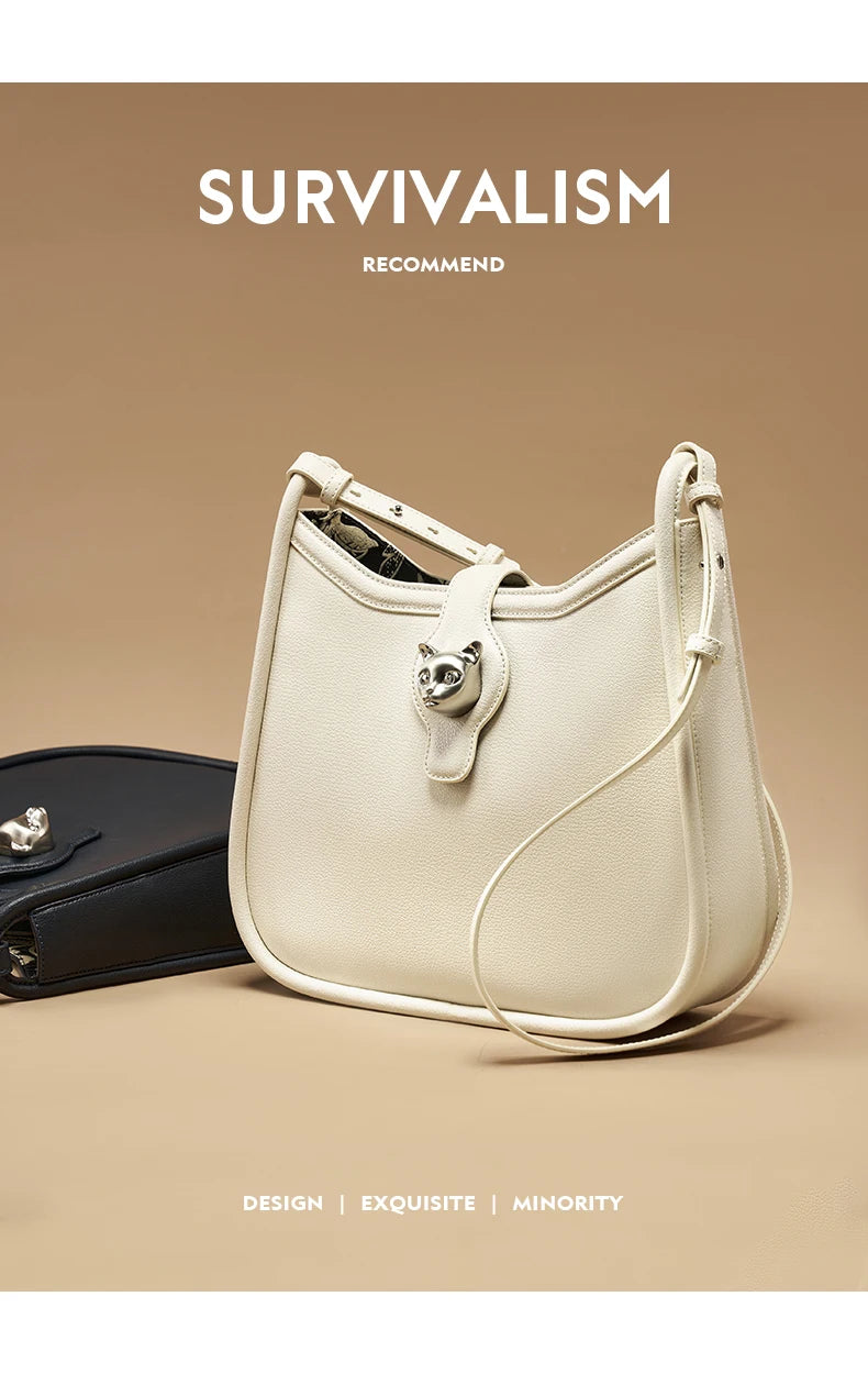 2025 CAT LUXURY BRAND NEW WOMEN'S SHOULDER BAG TRENDING RETRO STYLE VINTAGE CROSSBODY PURSE UNISEX MESSENGER BAGS