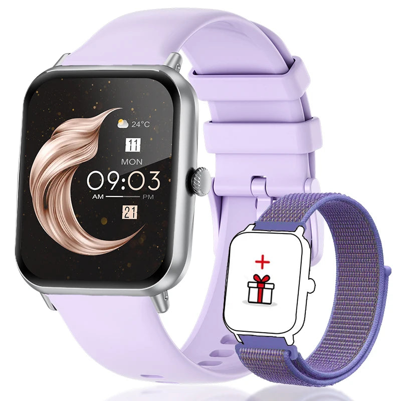 LIGE Fashion 1.83”HD Women Smart Watch Sports Fitness Watch Health Monitoring Digital Men Waterproof Smartwatch Ladies Bracelet