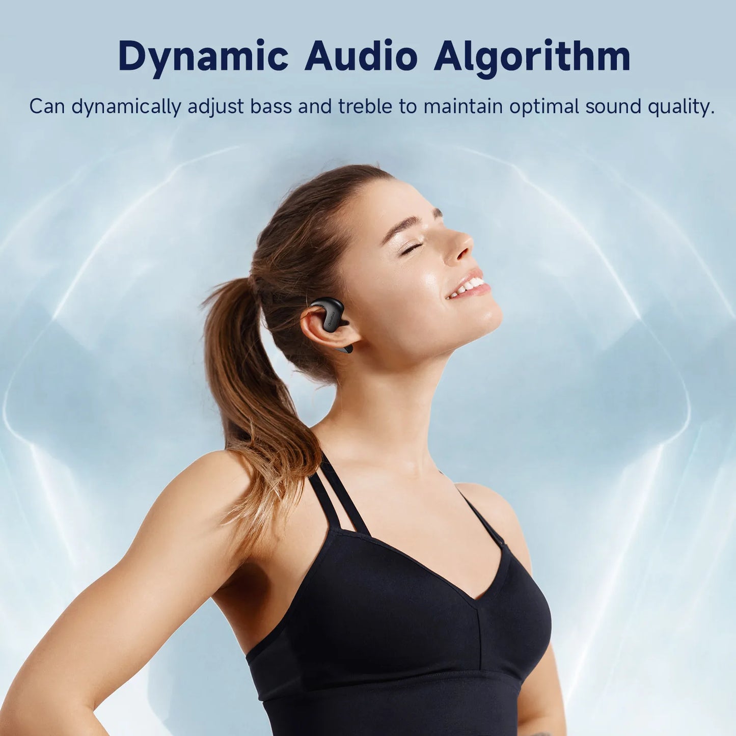 Oneodio OpenRock S Air Conduction Bluetooth 5.3 Earphones Open Ear Wireless Headphones Sports Earbuds TWS With 4 AI Mics 60Hr
