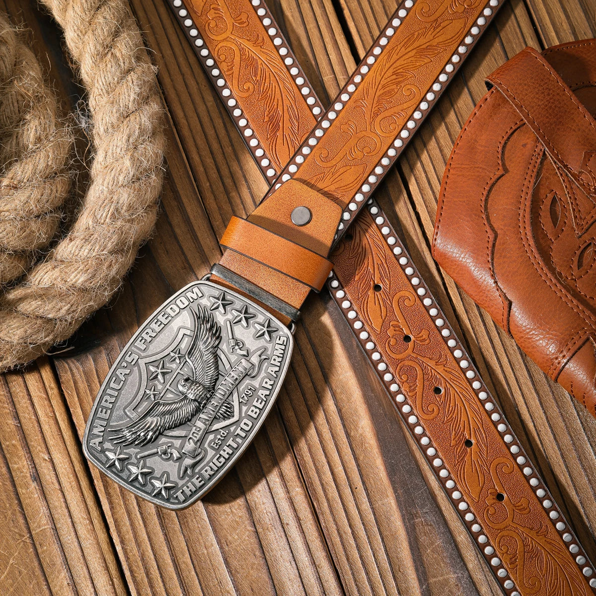 A casual and retro belt, a waist accessory for Western-style clothing, metal buckle, PU belt, suitable for both men and women