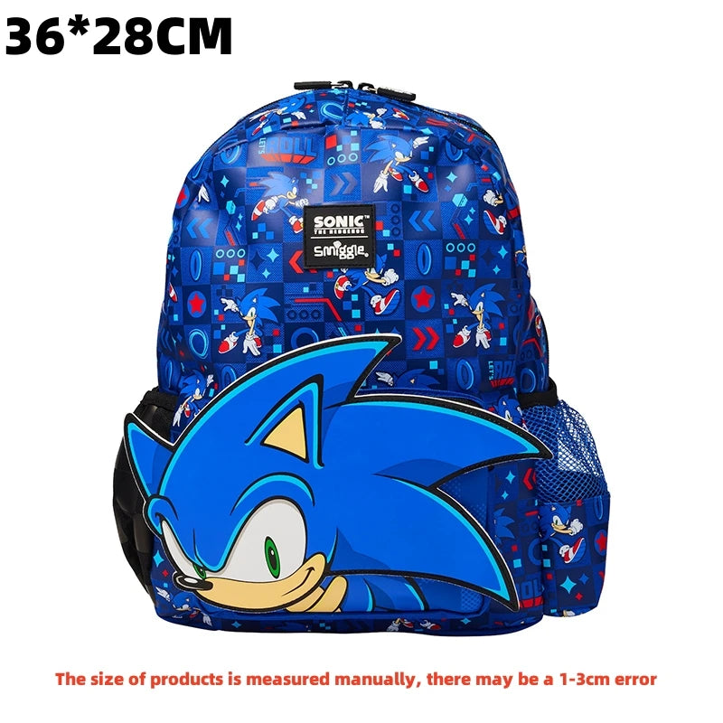 Australia Smiggle Schoolbag Sonic Backpack Cartoon Series Children School Bag Anime Backpack Student Gift Separate Purchases
